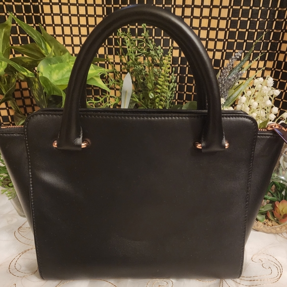 Ted BakerWomens Black Hollie Loop Bow Leather Tote Bag and wallet purse - Picture 6 of 11